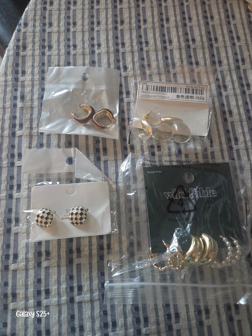 Wild Fable & Neutral Trend Earring Bundle Lot - 4 Card Set New